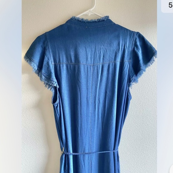 Splendid Ruffle Playsuit Denim. Size L. $178 - Picture 5 of 6